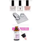 Kalyon French Set + Stamper Silikon+joy line Kaş Kirpik Onarıcı,uzatıcı,besleyici Ve Güçlendirici Bakım Serumu 30ml 
